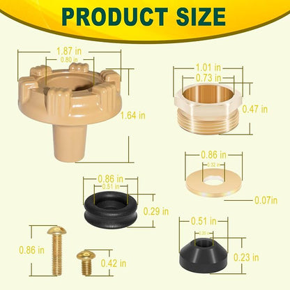 RK-14MH Outside Faucet Repair Kit Metal Handle Compatible - Image 8