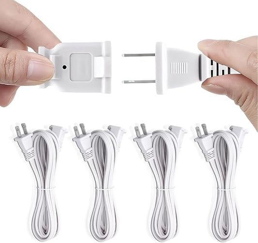 2 Prong Extension Cord, US Male/Female Power Cable by Yeatel