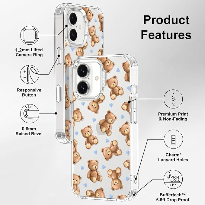 MOSNOVO for iPhone 17 Case, Shockproof Military-Grade Protection 6.6ft Drop - Image 7