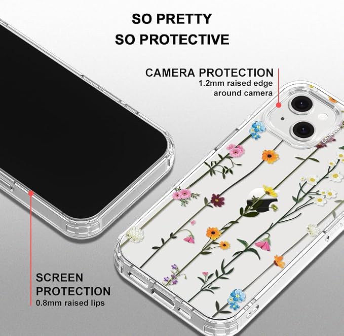 MOSNOVO for iPhone 13/14 Case | Military Grade 6.6ft Drop Tested | Clear - Image 5