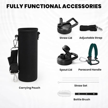 RAYMYLO Insulated Water Bottle 24oz, Triple Wall Vacuum Stainless Steel - Image 5