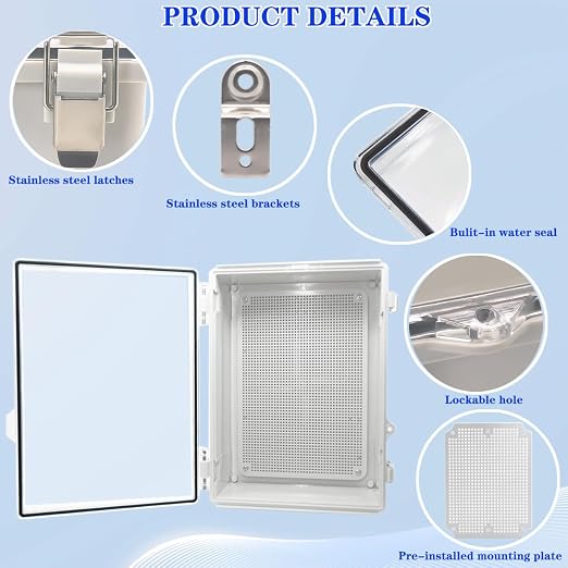 Outdoor Waterproof Electrical Box Junction Box Weatherproof IP67 ABS Plastic - Image 3