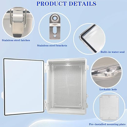 Outdoor Waterproof Electrical Box Junction Box Weatherproof IP67 ABS Plastic - Image 3