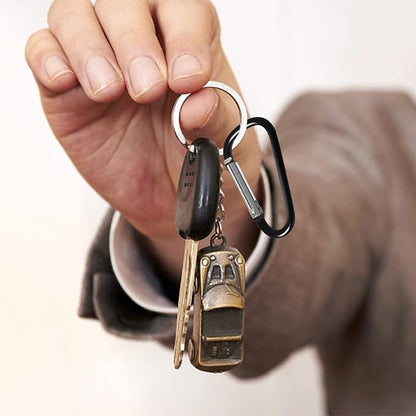 Carabiner Clips, Upins Aluminum Locking Spring Hook Keychain D Shape Heavy Duty - Image 4