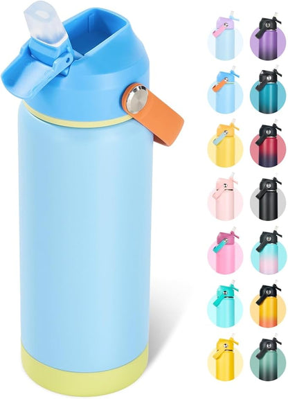 Fijinhom 18oz Insulated Stainless Steel Water Bottle, Wide Mouth Double Wall by Fijinhom