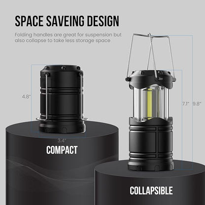 Lichamp LED Camping Lantern, 4 Pack Battery Powered Flashlight - Image 2