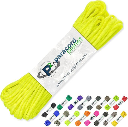 Paracord Planet 100' Hanks Parachute 550 Cord Type III 7 Strand Paracord Top 40 by ParacordPlanet