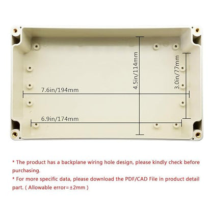 LeMotech ABS Plastic Junction Box Dustproof Waterproof IP65 Electrical - Image 5