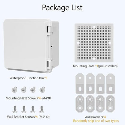 Junction Box, ABS Plastic IP65 Waterproof Dustproof Universal Electrical - Image 7