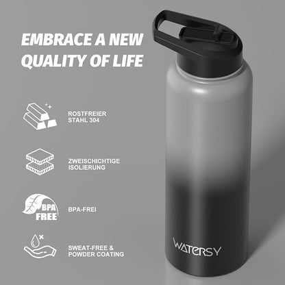 40oz Insulated Water Bottle, BPA Free&Leak Proof, Stainless Steel Water Flask - Image 8