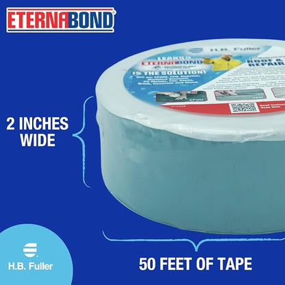 EternaBond RoofSeal Gray 2" x50' MicroSealant UV Stable RV Roof Seal Repair - Image 5