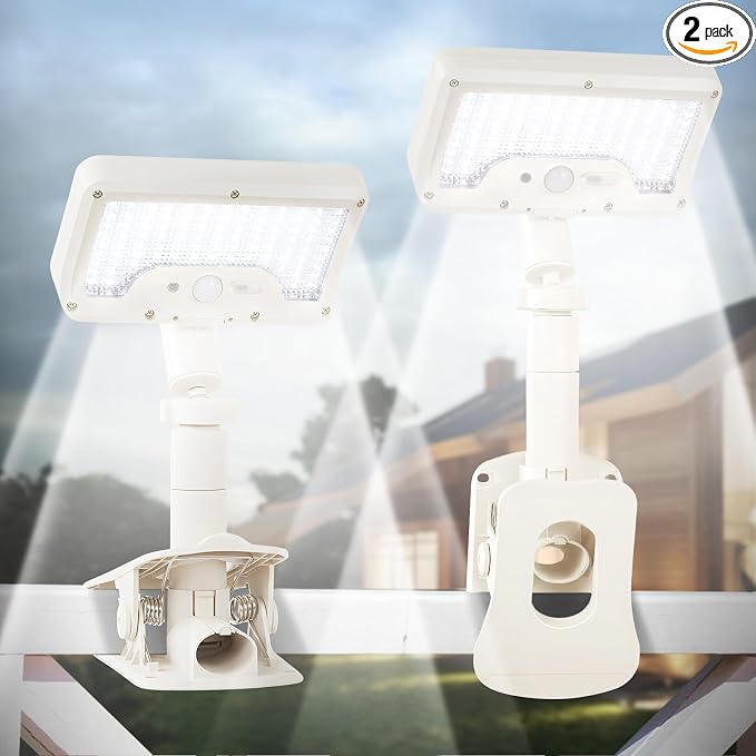 Clip On Solar Lights Outdoor by SunlightEncounter