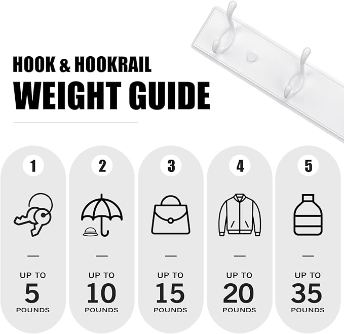 Badiano Wooden Coat Rack, Wall-Mounted Organizer - Image 3