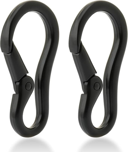 CRAFTMEMORE 2pcs 2 Inches Carabiner Spring Snap Hook Paracord Camping Keychain - Image 2