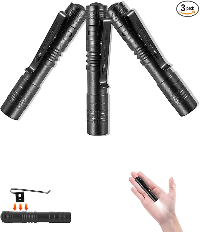 Mini Flashlight, Waterproof Pocket LED Purse Light by Tileon