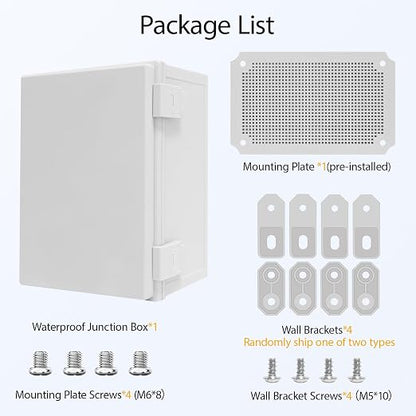 Junction Box IP65 Waterproof Dustproof ABS Plastic Enclosure, Outdoor and - Image 7