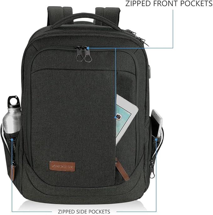 KROSER Laptop Backpack Large Computer Backpack Fits up to 17.3 Inch Laptop - Image 2