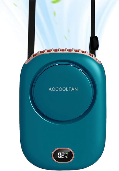 AOCOOLFAN Portable Neck Fan, Mini Small Personal Handheld Fan USB Rechargeable by AOCOOLFAN