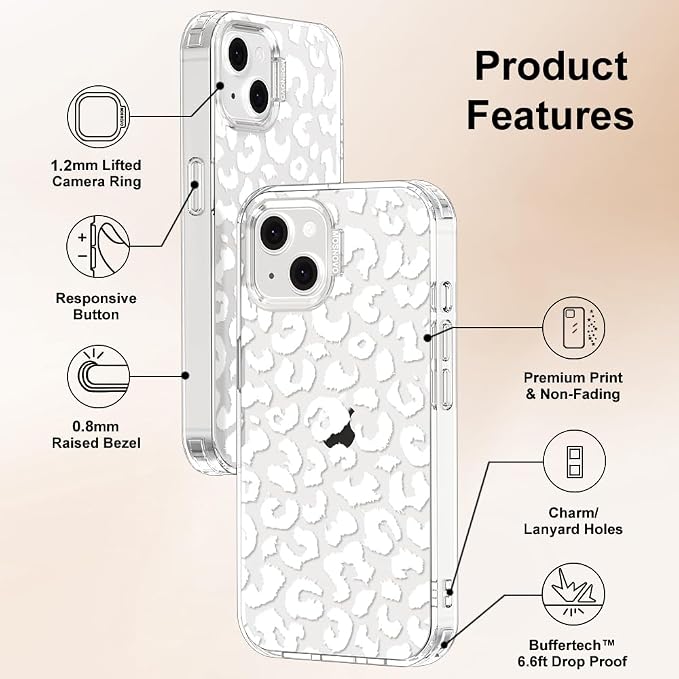 MOSNOVO for iPhone 13/14 Case | Military Grade 6.6ft Drop Tested | Clear - Image 7