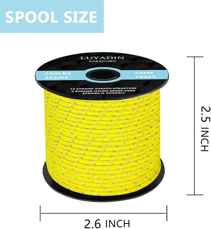 Reflective Paracord 240lb - Image 2