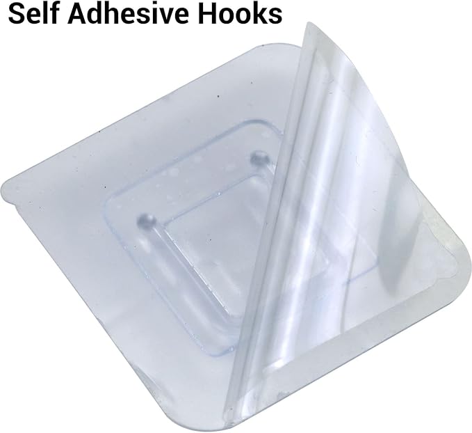IFAMIO 30 Pack Double Sided Adhesive Wall Hooks Self-Adhesive Nail Free No - Image 4