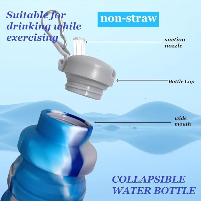 Collapsible water bottles 2 Pack - Image 6