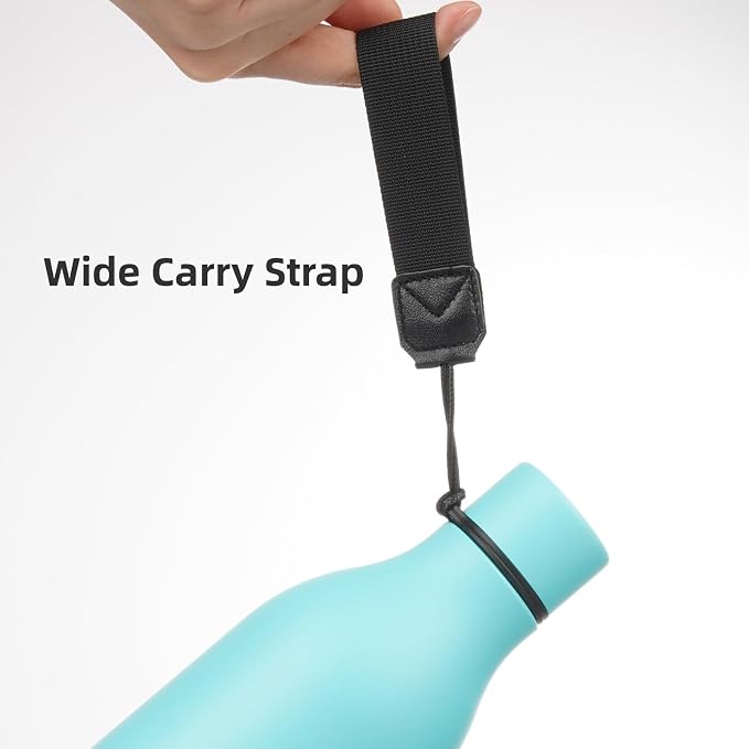 Insulated Water Bottle with Strap, 25 oz Double Wall Stainless Steel Vacuum - Image 4