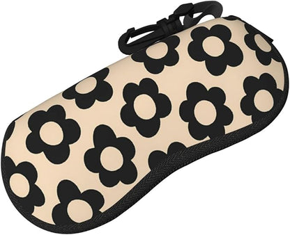 Watercolor Orca Whale Glasses Case Neoprene Portable Zipper Eyeglass Bag - Image 2