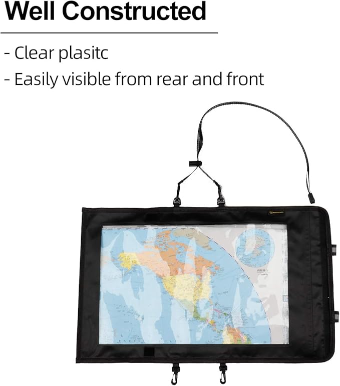 KOSIBATE Map Case, Waterproof Military Hiking Map Pouch Holder - Image 2