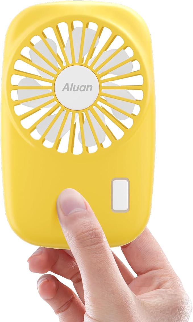 Aluan Handheld Fan Mini Fan Powerful Small Personal Portable Fan Speed by Aluan