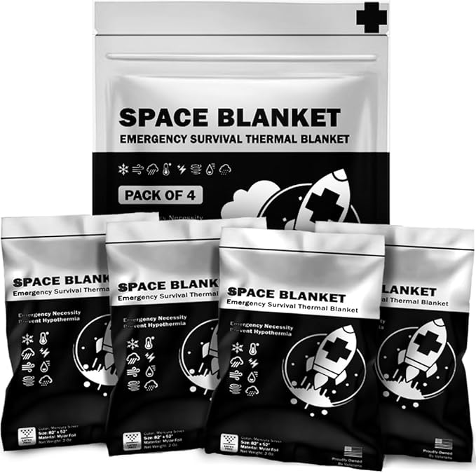 EVERLIT Survival Emergency Mylar Thermal Blankets -Space Blanket Survival kit by EVERLITSURVIVAL