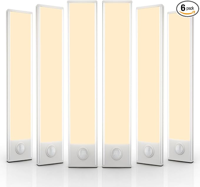 6 Pack Under Cabinet Lights Wireless, 50 LED Motion Sensor Light Indoor by AVEVA