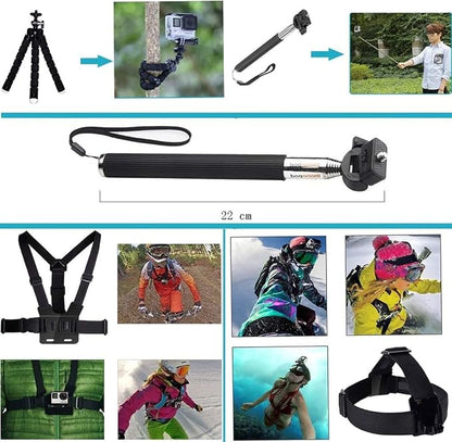 13-in-1 Accessories for Gopro, Action Camera Accessory Kit Compatible - Image 3