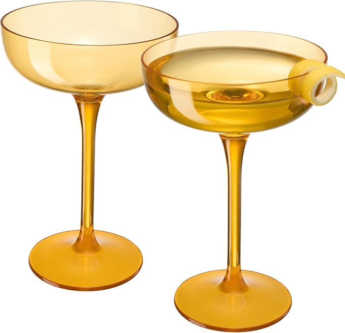 Acrylic Shatterproof Martini, Champagne & Cocktail Unbreakable Glasses | Set of - Image 2