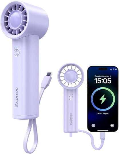 Portable Handheld Fan with Power Bank, 3 IN 1 USB Rechargeable Mini Personal by Unknown