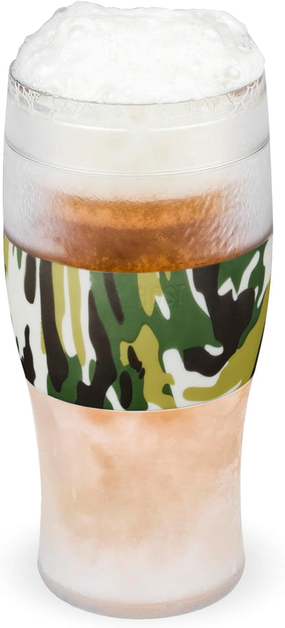 Host FREEZE Beer Glasses, Frozen Beer Mugs, Freezable Pint Glass Set, Insulated by HOST