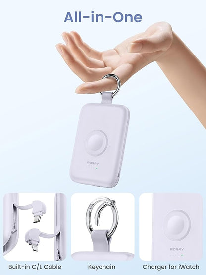 RORRY Portable Charger, 10000mAh PD 20W Fast Charging Portable Charger Power - Image 4