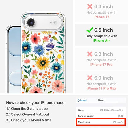 MOSNOVO for iPhone Air Case, Shockproof Military-Grade Protection 6.6ft Drop - Image 2