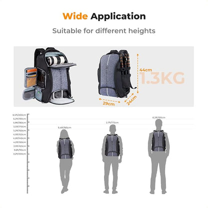 K&F CONCEPT Camera Backpack, 25L Large Capacity Camera Bag - Image 7