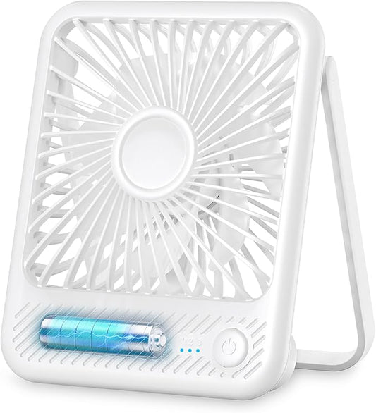 Koonie Desk Fan, Ultra Quiet 2.5-11h Battery Operated Small USB Fan by Koonie