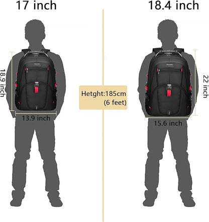 LOVEVOOK Large Backpack for Men 18 inch Heavy Duty Backpack Big Travel Backpack - Image 3