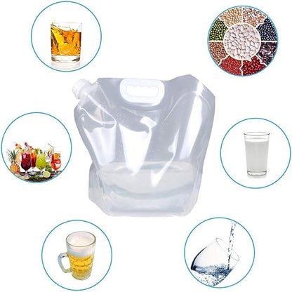 Soddeph Collapsible Water Container Bag, BPA Free Food Grade Clear Plastic - Image 6