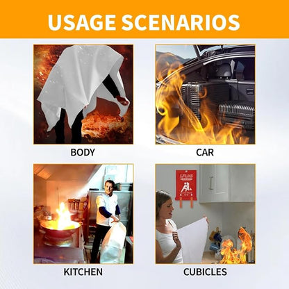 Fire Blankets Emergency for Home, 8 Pack Fire Suppression Blanket, 40” x 40” - Image 6