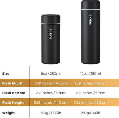 【Upgraded】Exllena Small Insulated Water Bottle 12 oz/350ml– Mini Insulated - Image 6