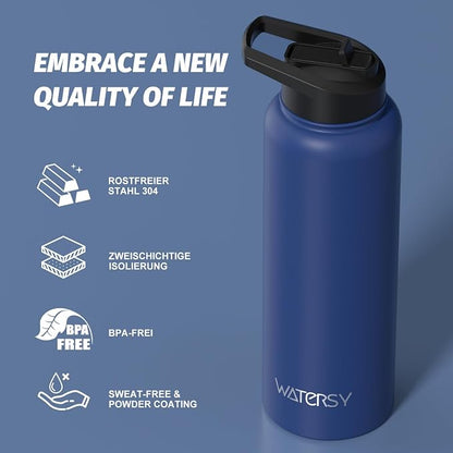 40oz Insulated Water Bottle, BPA Free&Leak Proof, Stainless Steel Water Flask - Image 8