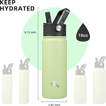 Konokyo 18 oz Insulated Water Bottle Stainless Steel Sport Bottles - Image 5