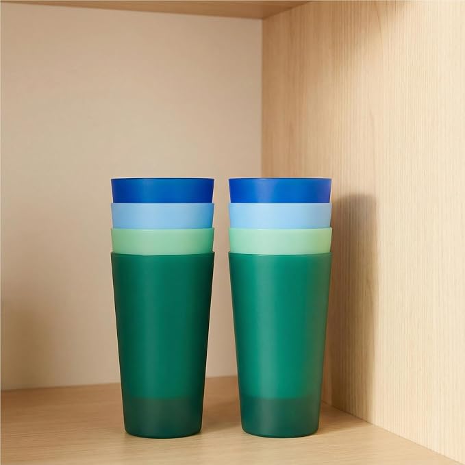 AOYITE 32 oz Reusable Drinking Cups, Unbreakable Large Plastic Tumblers set of - Image 5