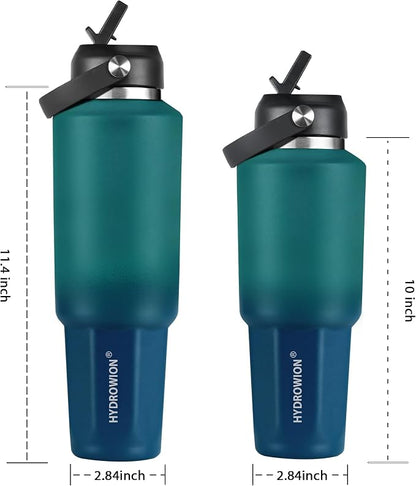 HYDROWION 40 oz Insulated Water Bottle, Car Water Bottle Holder - Image 6