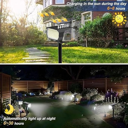 WENATY Solar Spot Lights Outdoor Waterproof IP65, 6 Pack Landscape Spotlights - Image 2