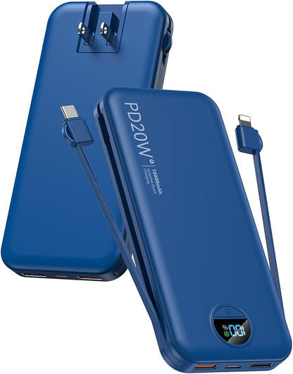 citicr Portable Charger Power Bank, 10000mAh PD20W USB C Fast Charging by CITICR